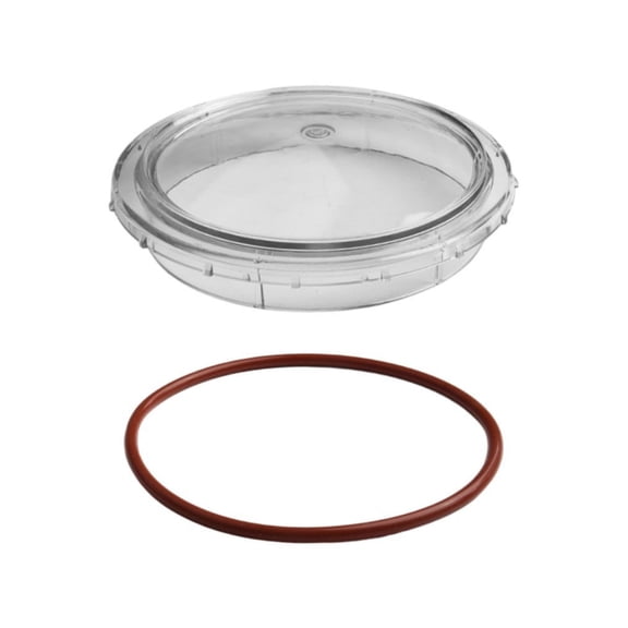 Pump Lid Replacement For Pentair For SUPERFLO Inground Pool And Spa Pumps Clear PVC Cover With Gasket For 350090 350091 Transparent Lid For Easy Inspection 6.3 Inch Outer Diameter-5.25(Cover)