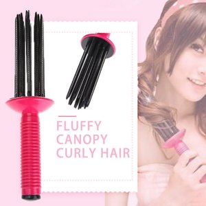 YOPTOP Courgeur de cheveux 17 Dents de peigne AntiSlip Curling Wand Hair Fluffy Outil professionnel de coiffure pour salon de coiffure à domicile
