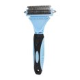 thumbnail image 2 of REK Pet Comb Dog Grooming Comb Double Stainless Steel Knotting Comb Rake Comb Cat Knotting Hair Removal Comb, 2 of 5