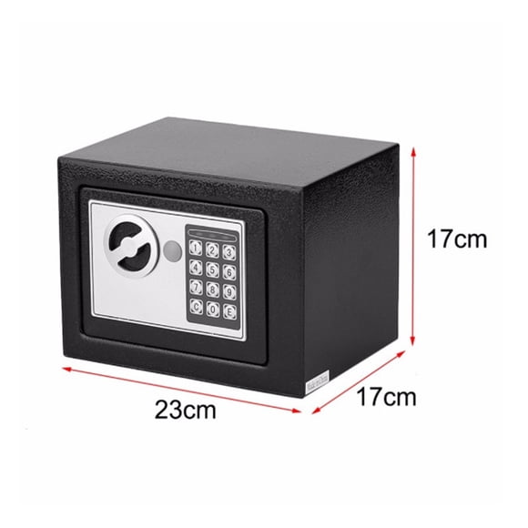 Coffre-Fort Mini en Acier, Coffres-Fort Banque d'Argent Petit Ménage, Mot de Passe Clé, Sécurité, Boîte de Sécurité pour Garder Argent, Bijoux, Document, Numérique, Facile à Utiliser