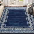 thumbnail image 1 of GOGRANT Washable Area Rug 9x12ft Blue Tones Non Slip Modern Print Carpet, 1 of 13