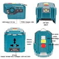 thumbnail image 4 of Batterie 18V Inverseur Portable Extérieur 200W AC 120- Onde Sinusoïdale Modifiée Adaptateur de Puissance, Facile à Utiliser, 4 of 7