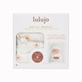 thumbnail image 2 of Lulujo Baby Hello World Newborn Bamboo Hat and Swaddle Blanket Set, 2 of 4