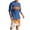 Blue, variant on Hawaiian Print Short Sleeve Round Neck Blouse and Elastic Waist Shorts Set for Men, Polyester, Casual Summer Outfit, for Outdoor and Daily Wear