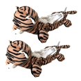 thumbnail image 4 of Animal Figure Skating Soaker Blankie Ice Skates Rust Chipping Tiger, 4 of 8