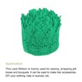 thumbnail image 3 of Uxcell 3.14 inch Wide 5 Yard Lace Ribbon Floral Pattern Green Embroidered Lace Trim for Sewing Making, Gift Wrapping, 3 of 5