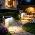 thumbnail image 4 of FEISHENTT Solar Powered Step Lamp Outdoor IP65 1200mAh Solar Lamp Suitable for Camping Trailers and Automatically Switches To Warm Light LED Stair Lighting, 4 of 6