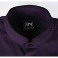 thumbnail image 2 of Bestman Solid Long Sleeve Shirt For Mens Front Double Button Placket Chinese Collar Shirt, 2 of 7