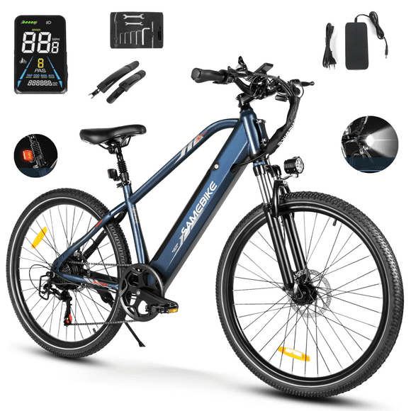SAMEBIKE RS-A01MEN Vélo Électrique pour Adultes, Moteur 500W Batterie Amovible 36V 15Ah, Pneu 26 Pouces Autonomie 90km Vélo Électrique de Ville pour Navetteurs UL2849