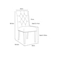 thumbnail image 4 of Canadian Honey Grey Linen Dining Chair (Set of 2), 4 of 4