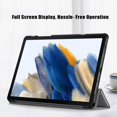 thumbnail image 2 of KOMI Slim case pour Galaxy Tab A9+ A9 Plus (Modèle 2023: Sm-X210/x215/x216) Étui Intelligent en Cuir à Rabat 3 Volets Fonction Support étui Arrière Rigide Gris, 2 of 5