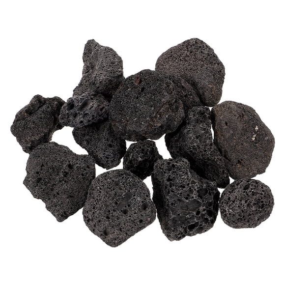 Black Lava Rock For Aquarium Natural Volcanic Stones For Landscaping And Plants Decorative Rocks For Garden - Large Bag Of Rocks
