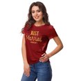 thumbnail image 2 of Inkdotpot T-Shirt Personnalisé pour Femmes Juste Mariés Annonce de Mariage Shirt-Z4, 2 of 8
