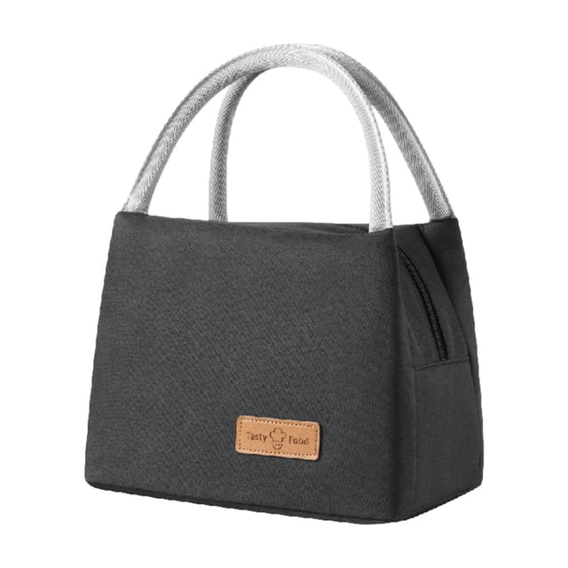 fastboy Multi-Purpose Insulated For Various Places Easy To Carry And Clean Insulated Lunch Bags Large+Black 1Set