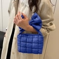 thumbnail image 1 of Pleated Bow Bag Women's Handbag Shoulder Solid Color Crossbody Bag, 1 of 6
