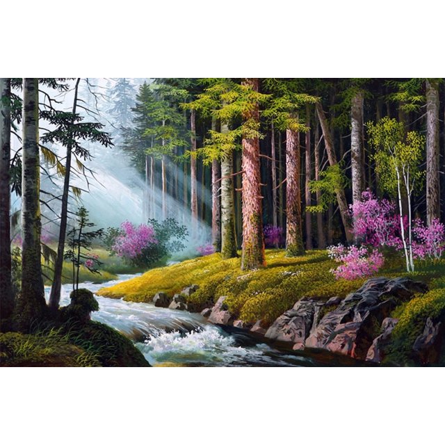 Forest River Kit de Peinture Diamant 5D Carré