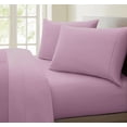 thumbnail image 1 of Oxford Collection 600 Thread Count Deep Pocket Egyptian Quality Cotton Solid Sheet Set (Twin Extra Long, Purple), 1 of 3