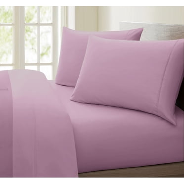 Oxford Collection 600 Thread Count Deep Pocket Egyptian Quality Cotton Solid Sheet Set (California King, Purple)