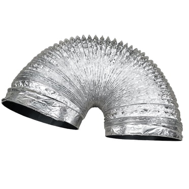 Tuyau d'Évacuation de Ventilation à Conduit Flexible en Aluminium 10 cm-2 m