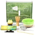 thumbnail image 1 of CHUANK 7Pcs Japanese Matcha Tea Set  Matcha Making Starter Kit with Matcha Whisk Bowl Whisk Holder Scoop and Strainer Safe Bamboo Matcha Whisk and Ceramic Bowl Set for Matcha Tea, 1 of 7