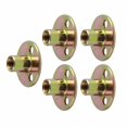 thumbnail image 3 of Fafeicy 5 Pcs Écrou à Bride en T, Écrou de Fixation de Meuble en Fer Galvanisé à 3 Trous Base Ronde, 3 of 8