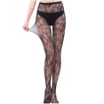thumbnail image 1 of Penkiiy Bas Résille pour Femmes Pantalons pour Femmes Leggings Aguichant en Maille Transparente Grande Taille Bas Résille Résille Collants Gris Foncé, 1 of 3