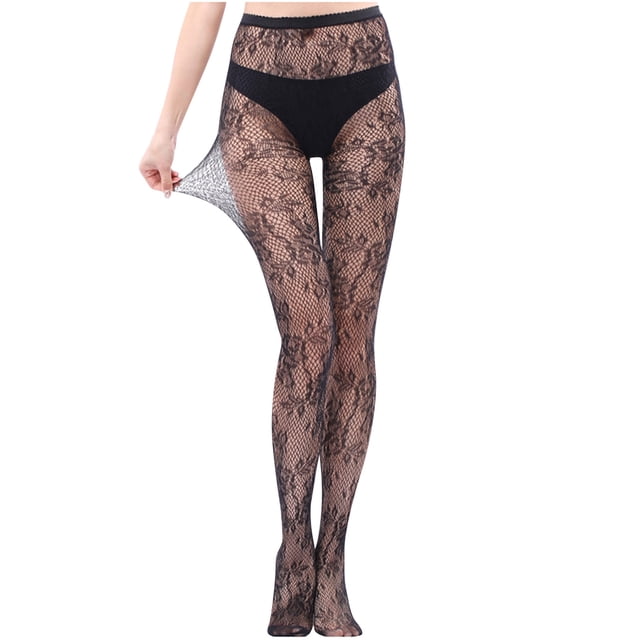 Penkiiy Bas Résille pour Femmes Pantalons pour Femmes Leggings Aguichant en Maille Transparente Grande Taille Bas Résille Résille Collants Gris Foncé