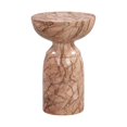 thumbnail image 2 of TOV Furniture Rue Table d'Appoint en Marbre et Béton Pierre 20 Po H, Orange Coucher de Soleil, 2 of 6