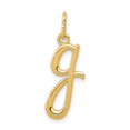 thumbnail image 1 of Diamond2Deal 14K Yellow Gold Letter G Initial Charm Pendant for Women, 1 of 5