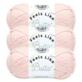 thumbnail image 1 of Lion Brand Feels Like Butta ® Yarn #4 Medium/Worsted Yarn 100g/199m 3-Pack, 1 of 9