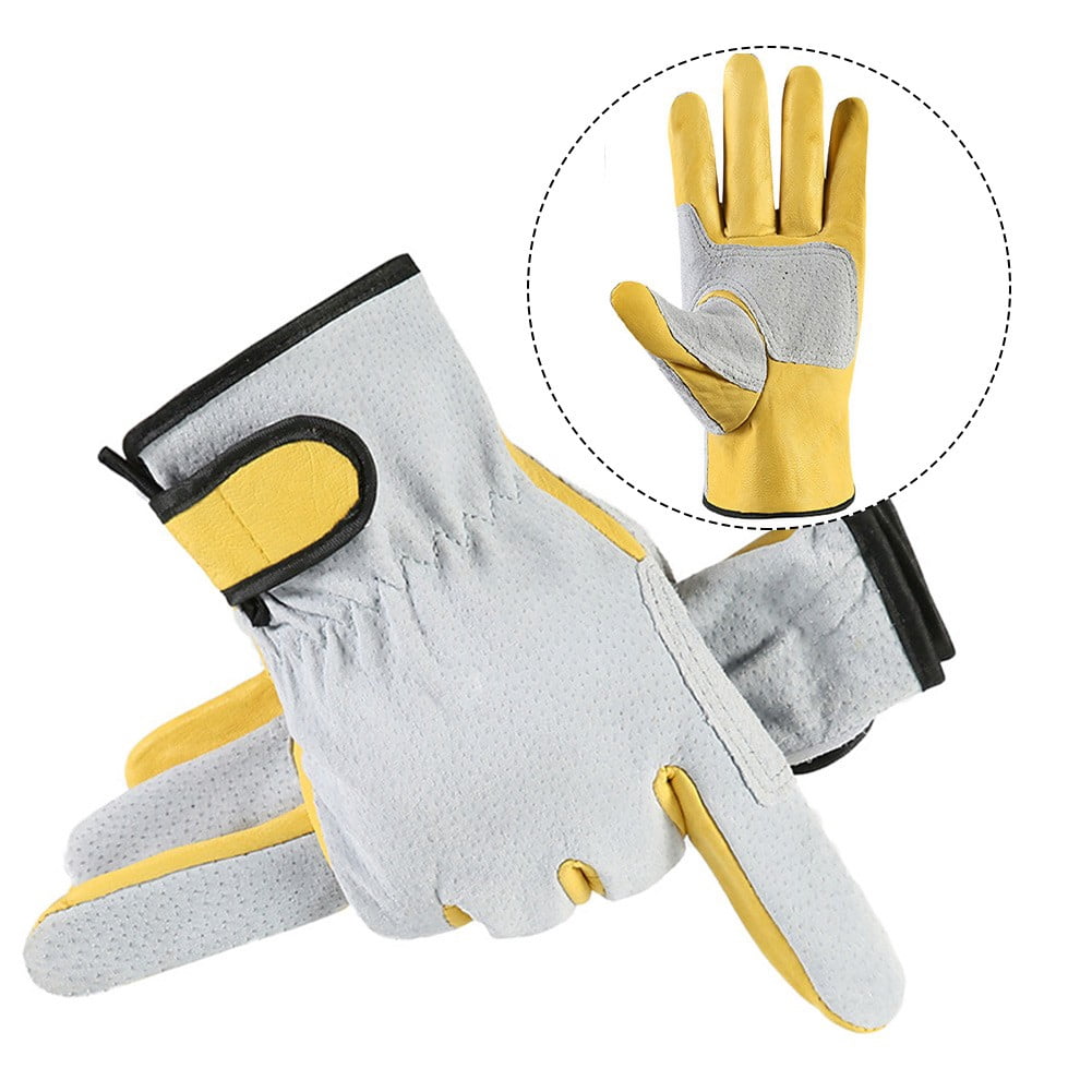 Lefu Work gloves leather welding safety protection garden wear-resistant gloves