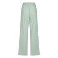 thumbnail image 4 of 2025 Women High Waisted Wide Casual Rompers for Women Long Pant Leg Pants Casual Drawstring Plus Size Casual Pants for Women 4X-5X Elastic Trousers Comfy Straight Leg Long Pants with Pockets, 4 of 5