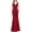 Wine, variant on Bohemian Dress for Women Evening Gowns for Women, Womens Formal Split Maxi Dresses, Sleeveless V Neck Ruched Cocktail Long Dress S-3 Wine S