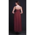 thumbnail image 3 of Bimba Robe Longue Maxi d'Été Imprimée à Col en V pour Femme, Tenue de Villégiature de Vacances - XX-Grand, 3 of 6