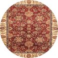 thumbnail image 1 of Ahgly Company Indoor Round Abstract Red Oriental Area Rugs, 4' Round, 1 of 6