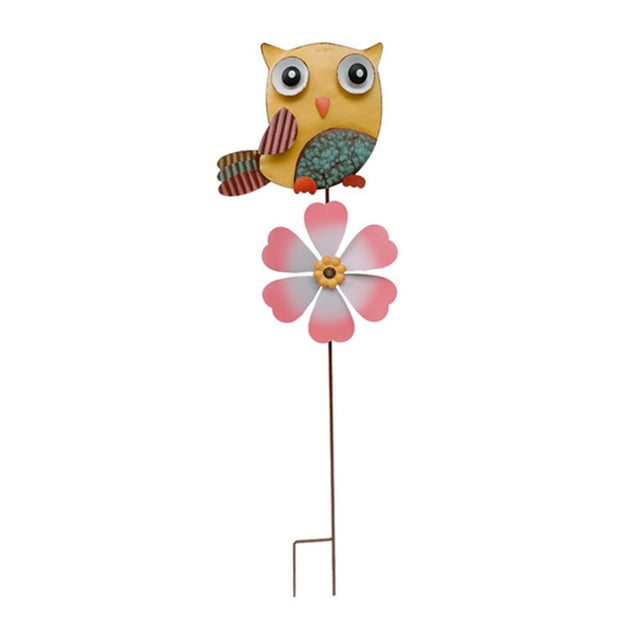 Outdoor Garden Courtyard Iron Art Sunflower Rotary Windmill