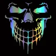 thumbnail image 1 of Large Size 59X53CM Skull Head Car Stickers and Decals Reflective Vinyl Car Styling Auto Engine Hood Door Window Car Stickers, 1 of 6