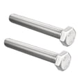 thumbnail image 1 of Unique Bargains Hex Screw Bolt, Metric M14x100mm 304 Stainless Steel 4.8 Grade Fully Threaded Hexagonal Screw Bolts 2 PCS, 1 of 6