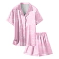 thumbnail image 5 of Ensemble de Pyjama en Satin pour Garçons Imprimé Manches Courtes Pyjama à Boutons pour Filles Ensemble de Pyjama Tenue de Nuit pour Filles Pyjama pour Filles Mode Garçons Filles, 5 of 5