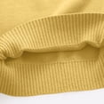 thumbnail image 4 of SERTG Child and Child Sweater Kids Fall Solid Color Plaid Kids Crew Neck Soft Knit Pullover Tops Winter Long Sleeve Round Neck Sweaters(Orange#1,3-4 Years), 4 of 5