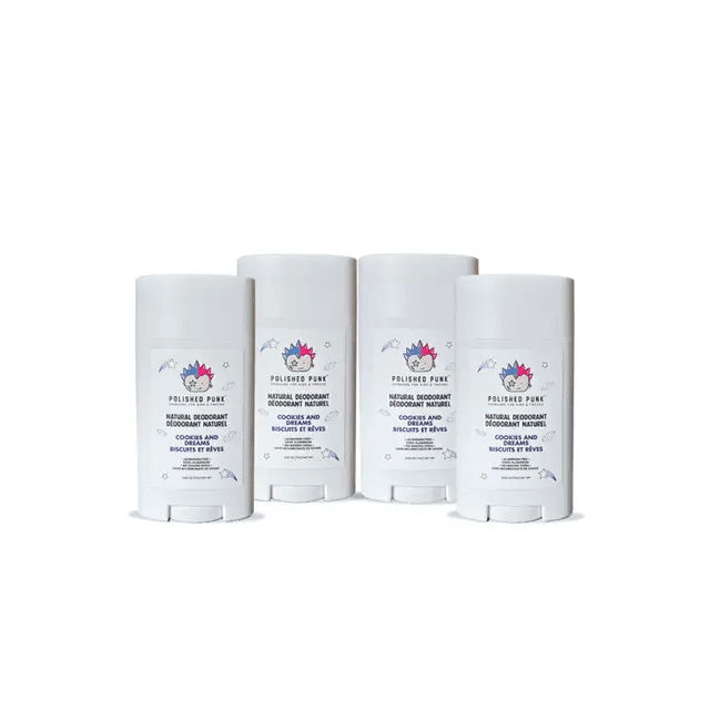 Polished Punk - Déodorant Naturel dans Biscuits et Rêves (Lot de 4)