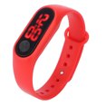 thumbnail image 1 of Montre Bracelet Numérique Intelligente Montre Électronique Lumineuse Montre-Bracelet à la Mode Rouge, 1 of 14