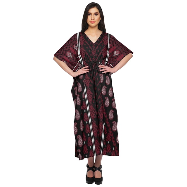 Moomaya Caftan pour Dames Tenue de Détente des Fêtes Robe Maxi Robes Africaines pour Femmes