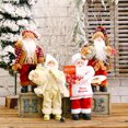 thumbnail image 1 of Décorations de Fête de Noël Adorables Support Poupée Père Noël Ornement Cadeau, 1 of 8