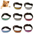 thumbnail image 1 of Pet Dog Puppy Nylon Glow in the Dark Collar LED Light Soft Adjustable Neck Strap, 1 of 8