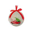 thumbnail image 1 of Led Ornament With Ribbon (Joyeux Noel Red Truck) - Set of 12, 1 of 2