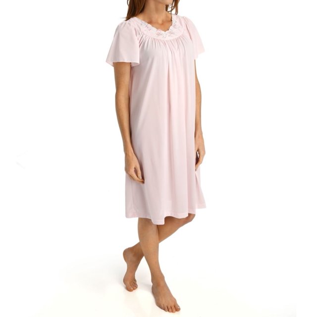 Robe à Manches Courtes pour Femmes Shadowline 36280 Petals (Rose m)