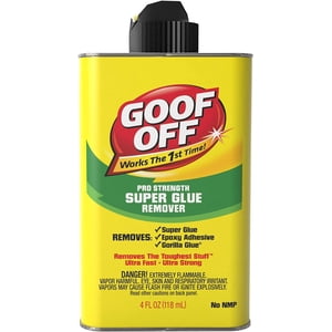 Goof Off Super Glue Remover - 4.5 oz. can, Yellow (FG678)