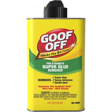 Goof Off Super Colle Dissolvant - Boîte de 4,5 oz, Jaune (FG678)