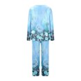 thumbnail image 4 of Rbaofujie Ensemble de Pyjama Shorts pour Femmes Décontracté Couleur Unie Haut Décontracté Pantalon Ensemble de Pyjama Ensemble de Pyjama, 4 of 5
